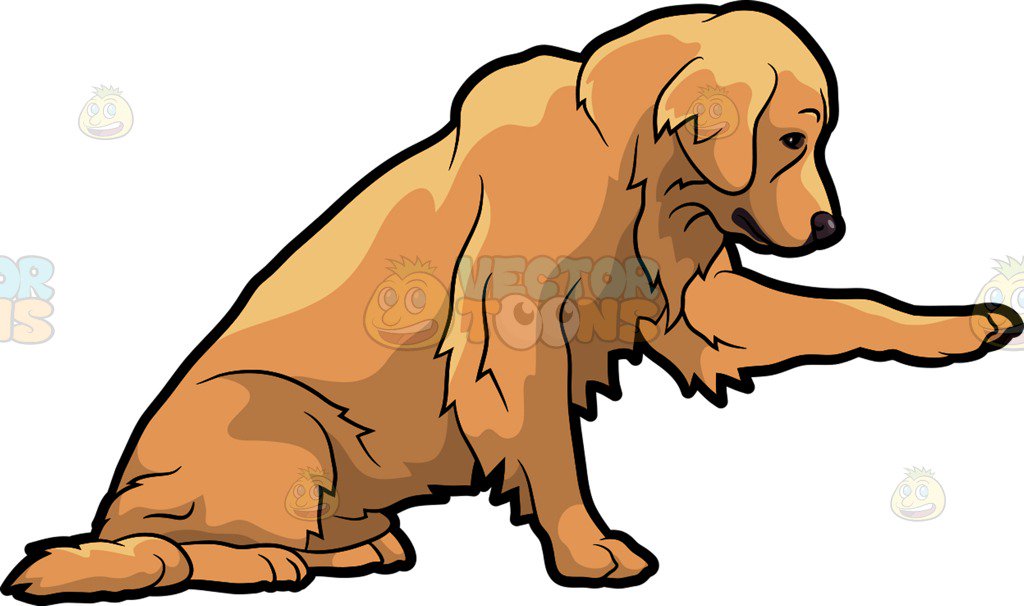 Clipart golden retriever dog 1 » Clipart Station.