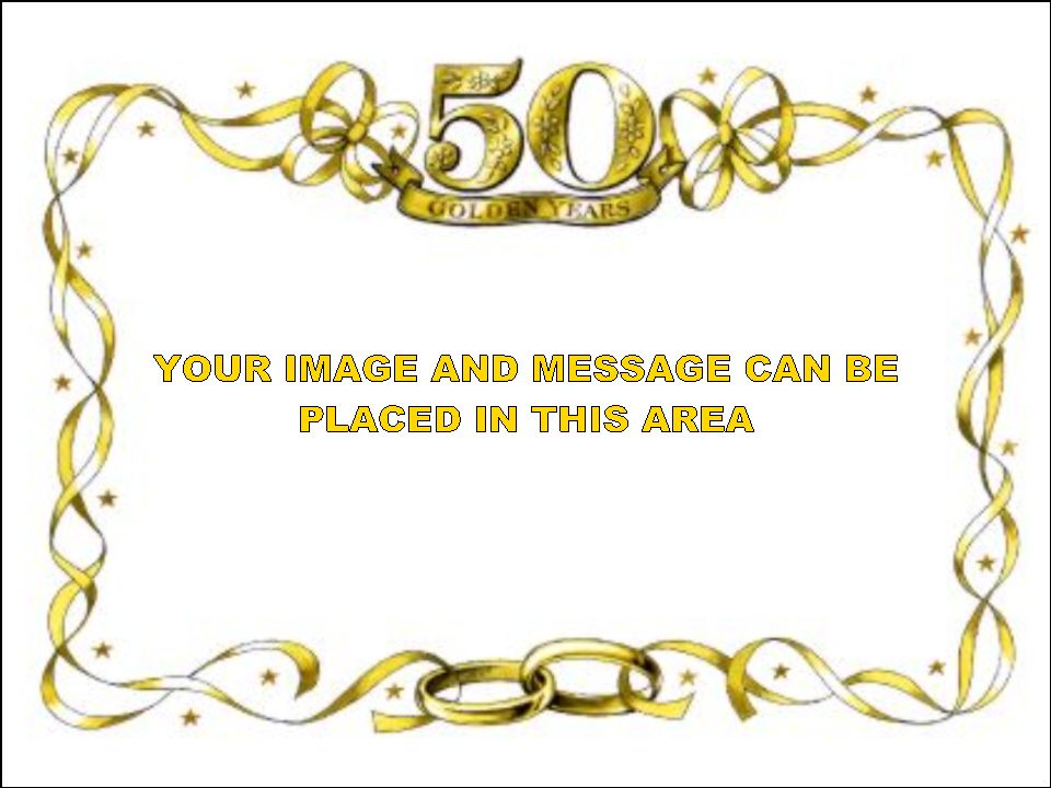 Golden Wedding Anniversary Clipart.