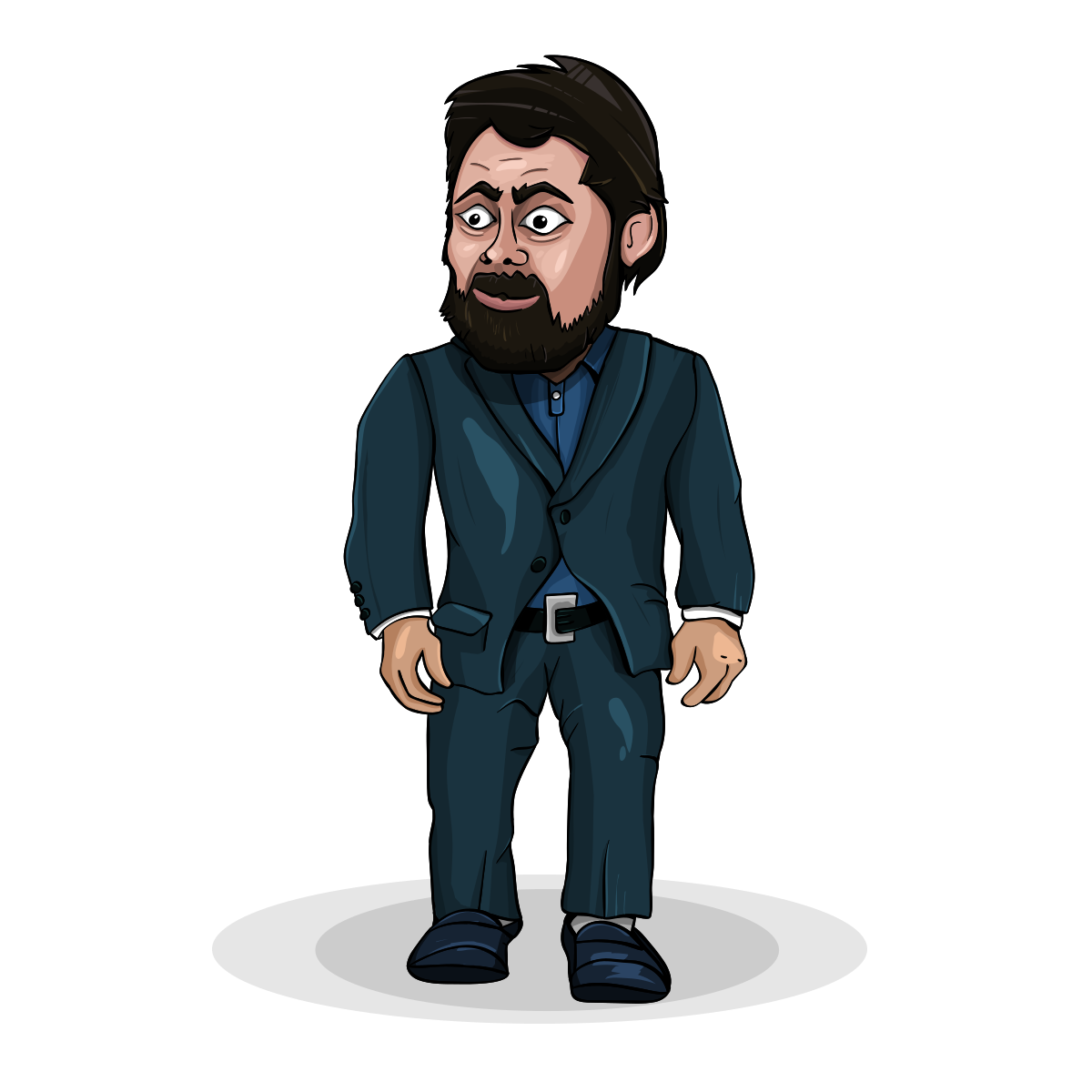 Hikaru Nakamura in suit clipart.