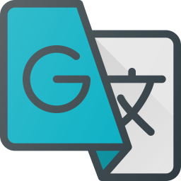 Google translate Logo Icon of Colored Outline style.