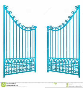 Open Gate Clipart.