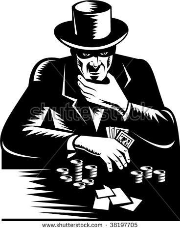 Gambler Top Hat Playing Card Game Stock Illustration 38197741.