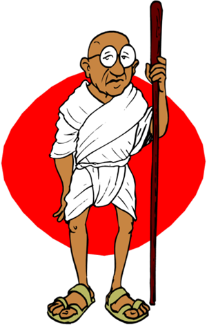 Gandhi clipart images.