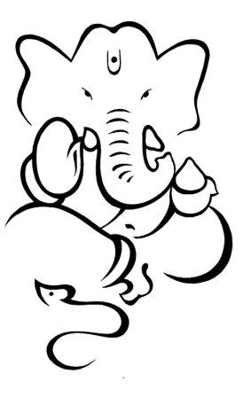 Lord Ganesh Clipart Symbols.