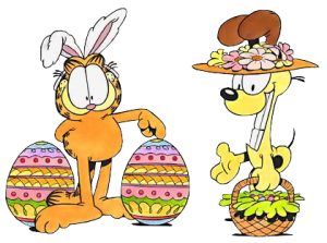 Garfield & Odie Easter.