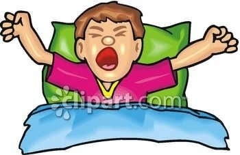 Getting Out Of Bed Clipart.