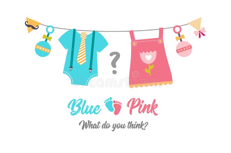 Gender Reveal Stock Illustrations.