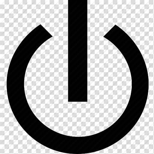 Black power icon illustration, Computer Icons Power symbol.