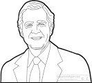 President george bush clipart.