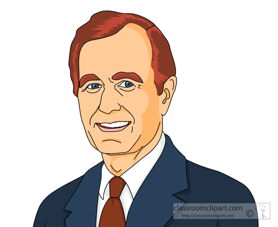 George w bush clip art.