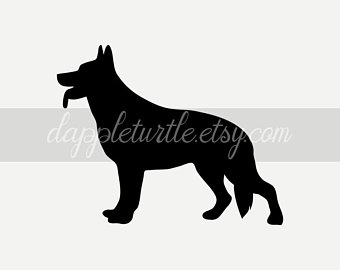 German shepherd svg.