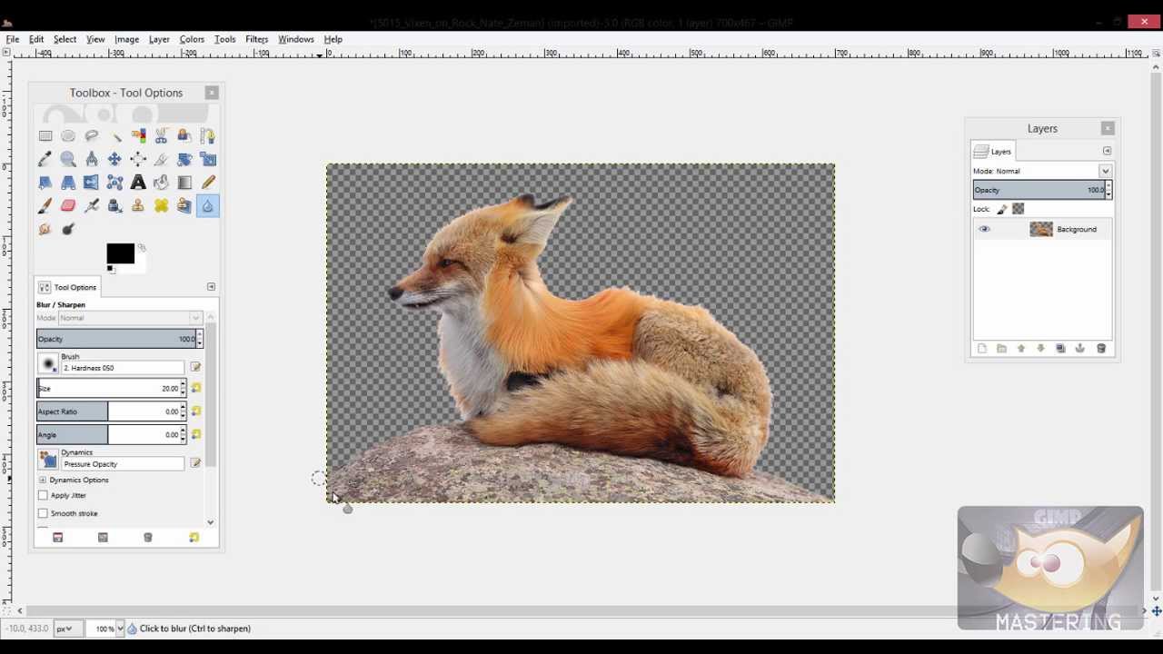 GIMP: How to Make a Background Transparent.