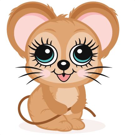 Cute Mouse Svg Scrapbook Cut File Cute Clipart Files.