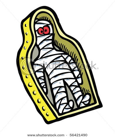 Mummy Sarcophagus Clipart.