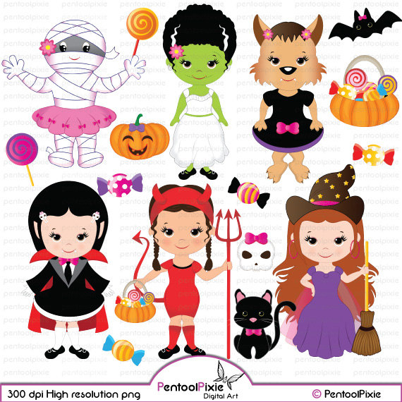 Girl Mummy Clipart.