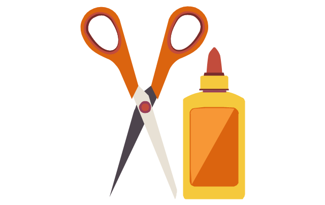 Glue And Scissors Clipart.