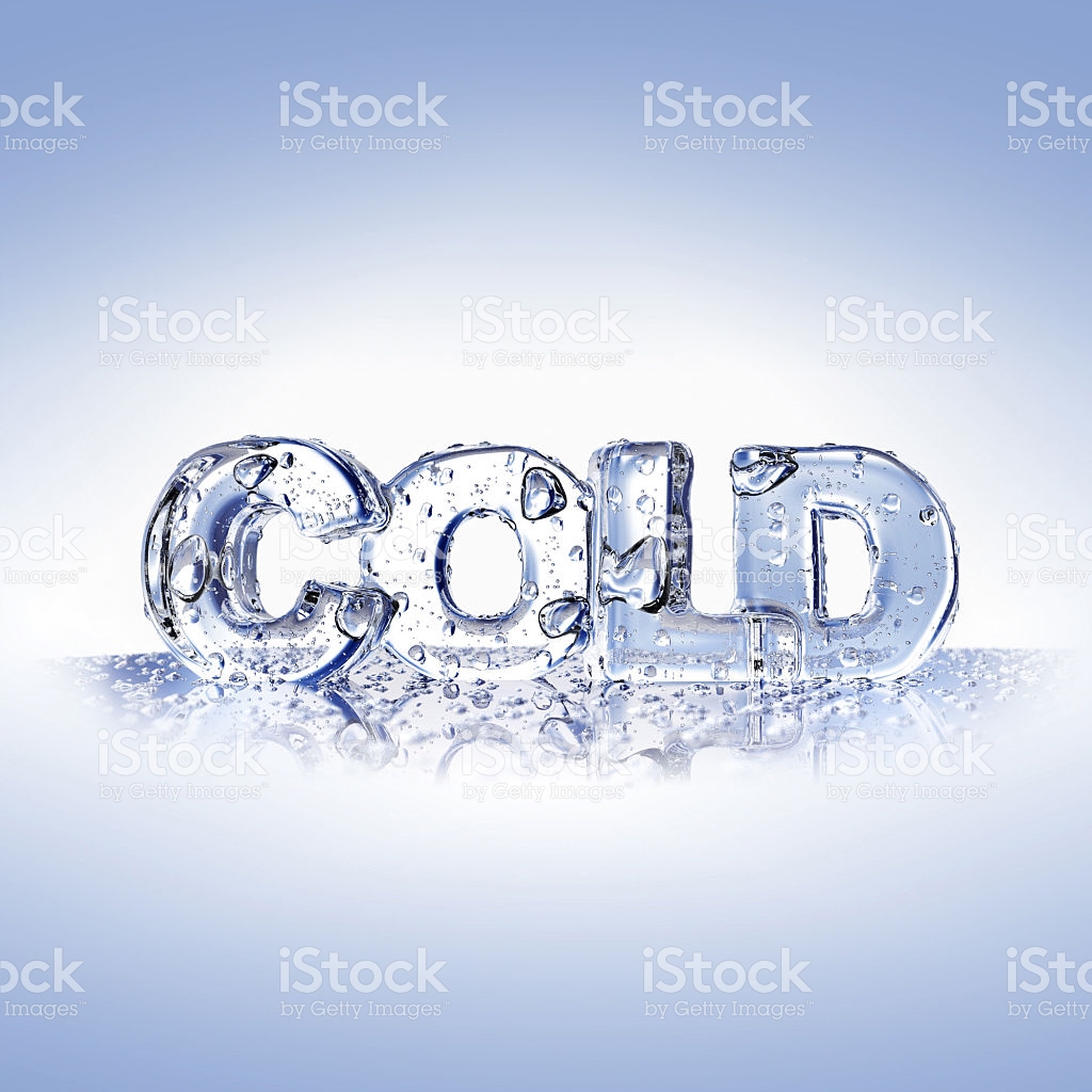 Cold Letters On A Blue Glass Surface stock vector art 518700819.