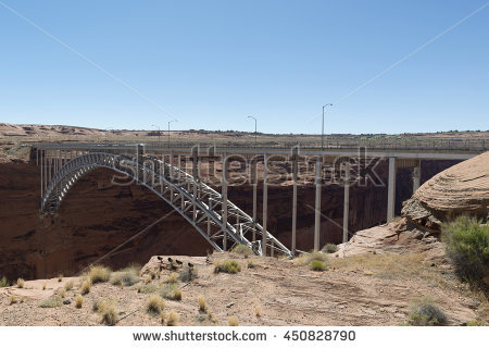 Glen Canyon Dam Bridge Stock Photos, Royalty.