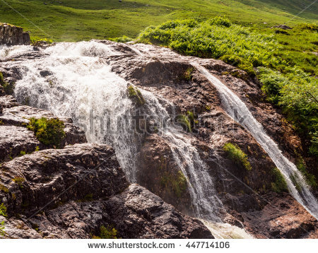 Glencoe Waterfall Stock Photos, Royalty.