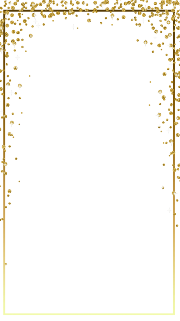 Gold Glitter Frame Png Vector, Clipart, PSD.