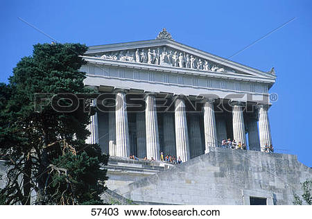 Stock Photo of Monument to national glory in form of Neo.