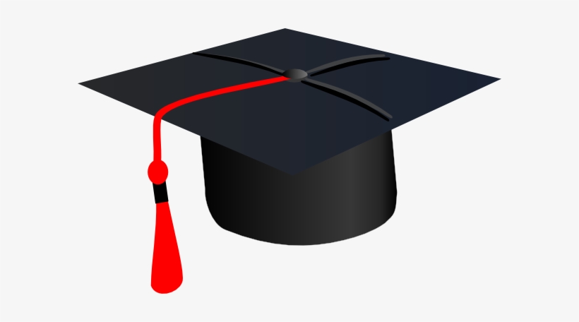 Red Grad Cap Clip Art.