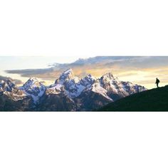 the grand tetons silhouette.