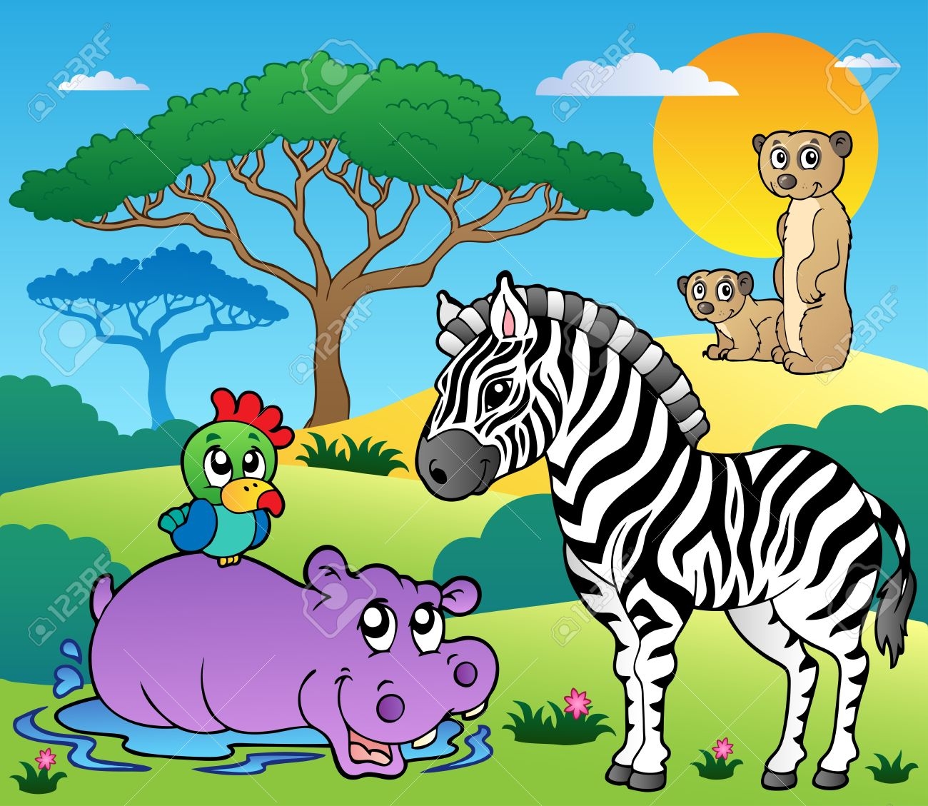 Similiar Grassland Animals Clip Art Keywords.