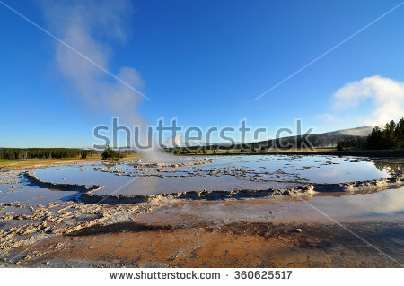 Firehole Geyser Stock Photos, Royalty.