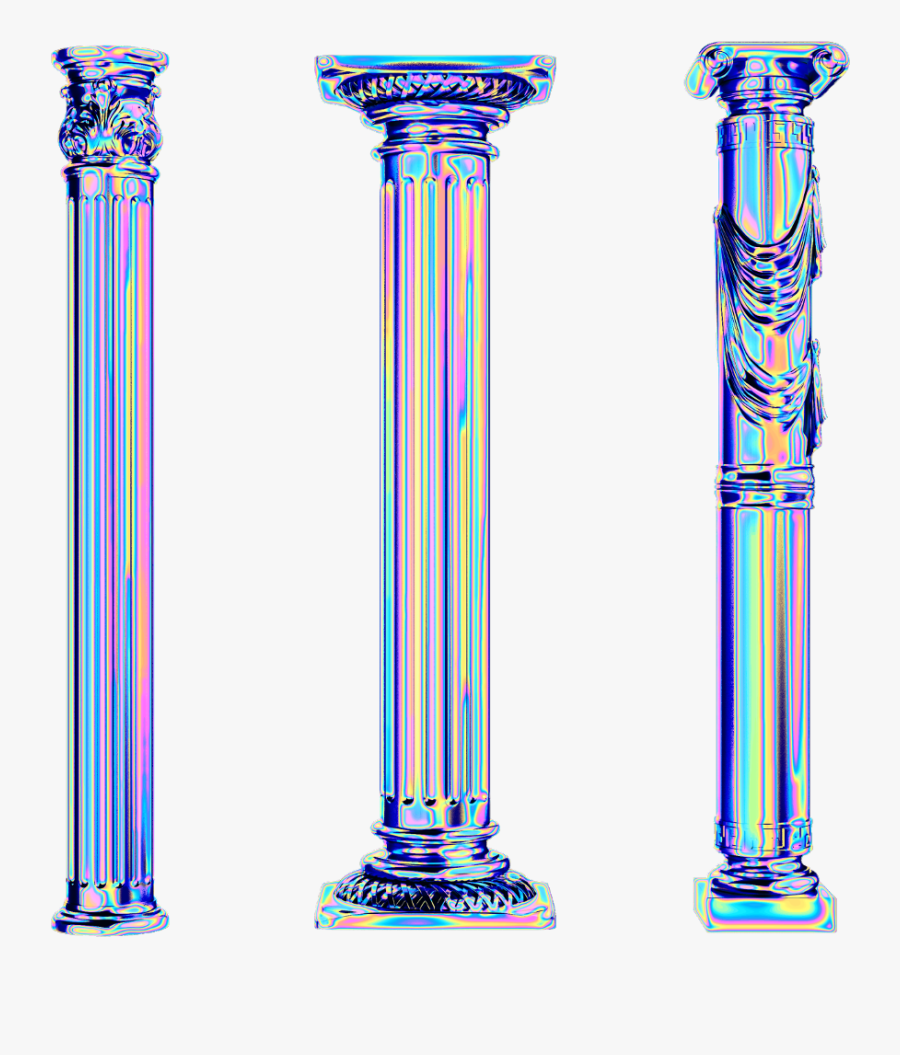 holo #column #greek #roman #holo #holographic #vaporwave.