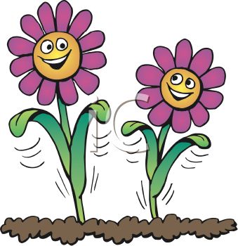 Growing Flower Clipart.