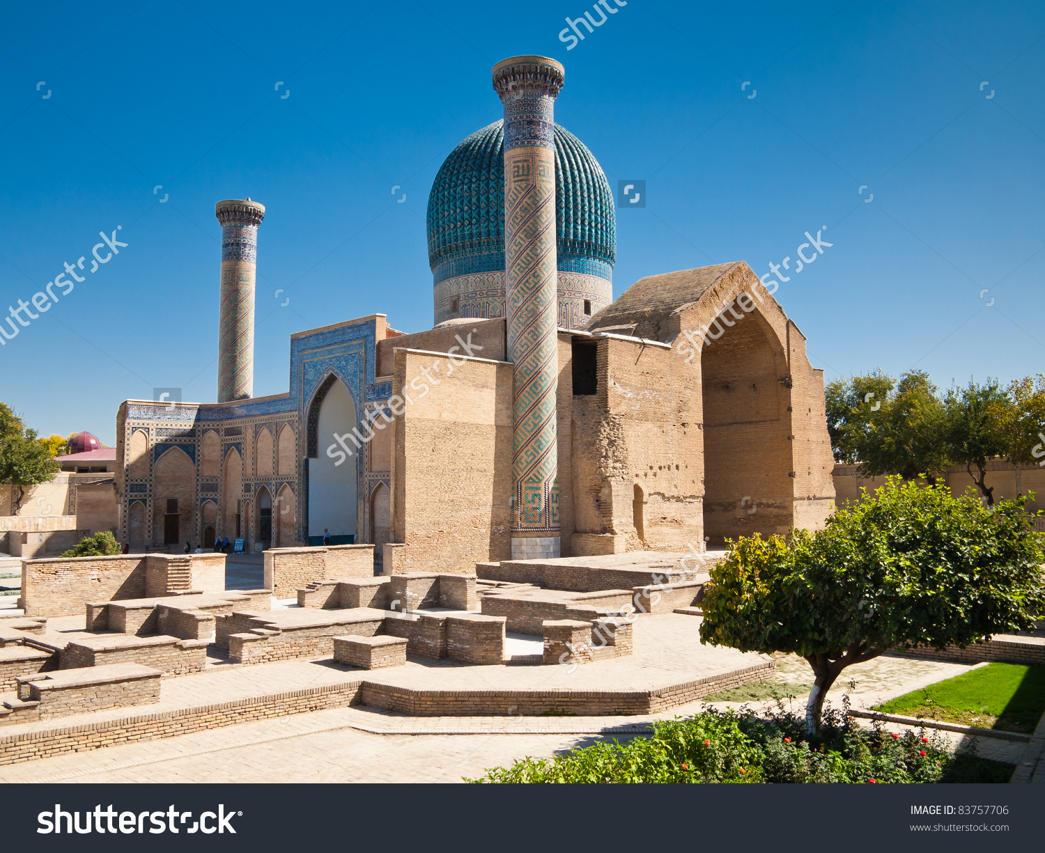 Gur Emir Mausoleum Of The Asian Conqueror Tamerlane (Also Known As.