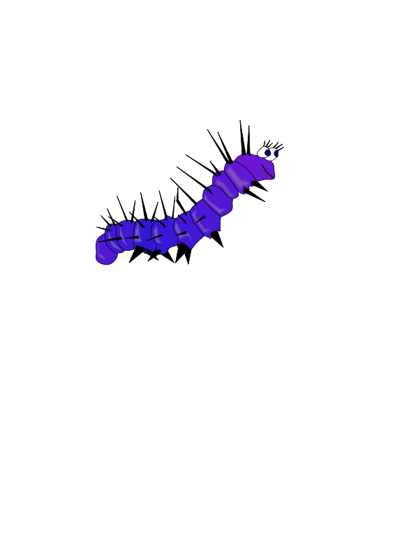 Free Clipart: Caterpillar gusano.