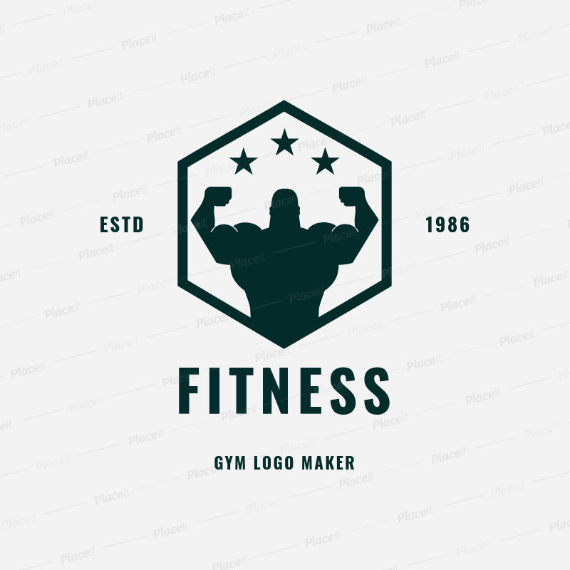 Gym Logo Maker for Fitness Centers 1272.