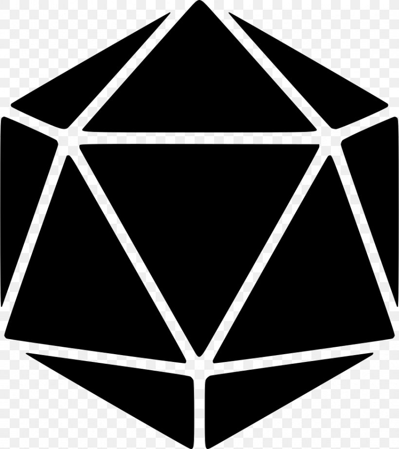 Dungeons & Dragons D20 System Regular Icosahedron Dice.