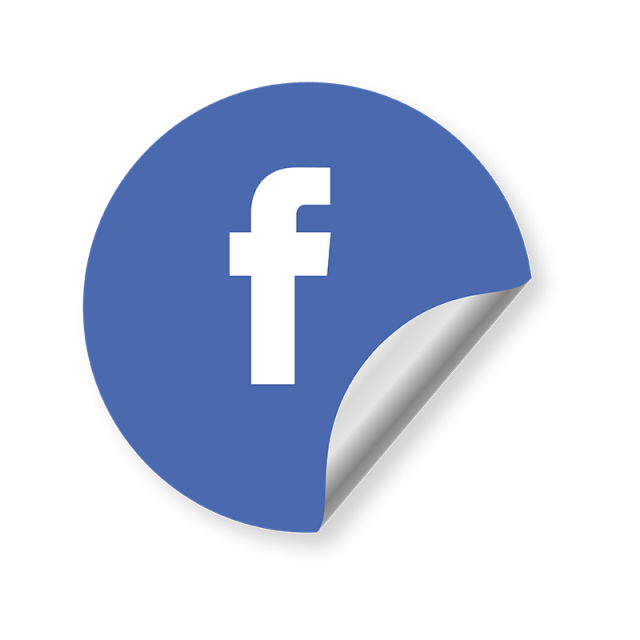 Facebook Logo Social Media Icon, Round Icon, Blue Icon.