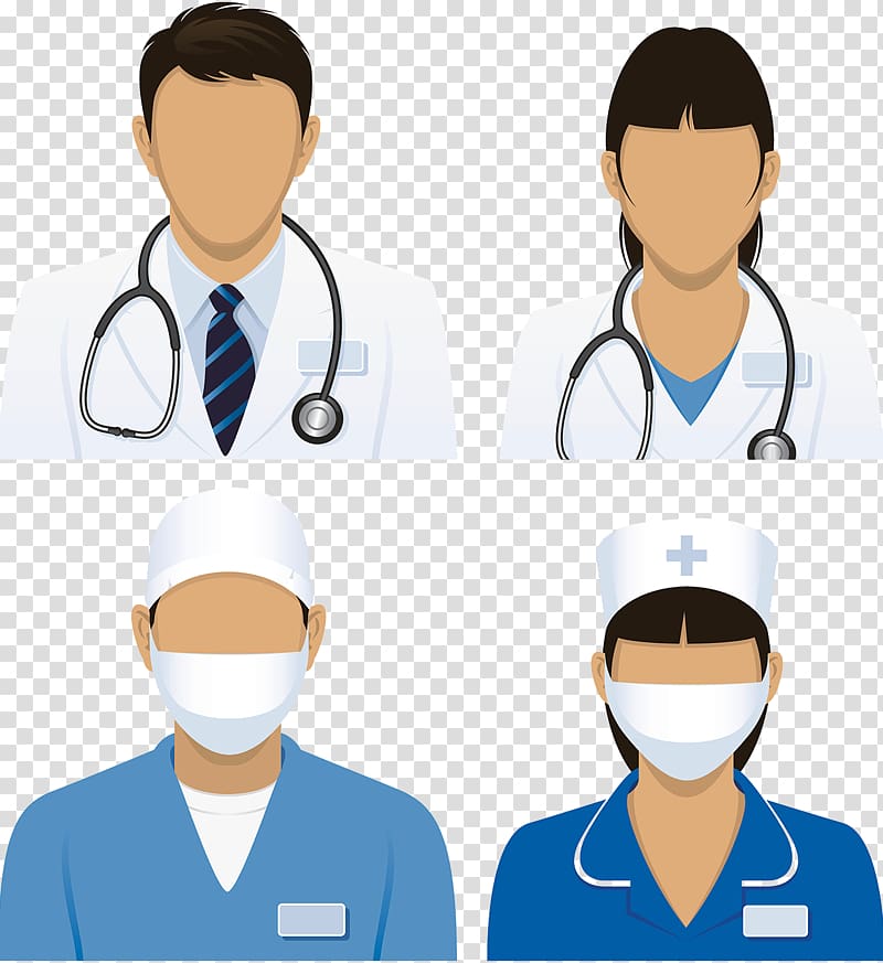 Medical staff collage, Nursing Physician Medicine Patient, Doctor.