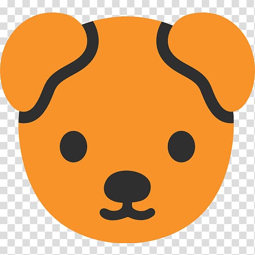 Dog Emoji Puppy Android Sticker, emojis transparent.