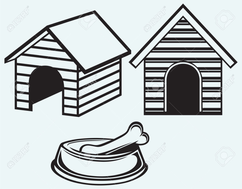 Dog House Clipart.