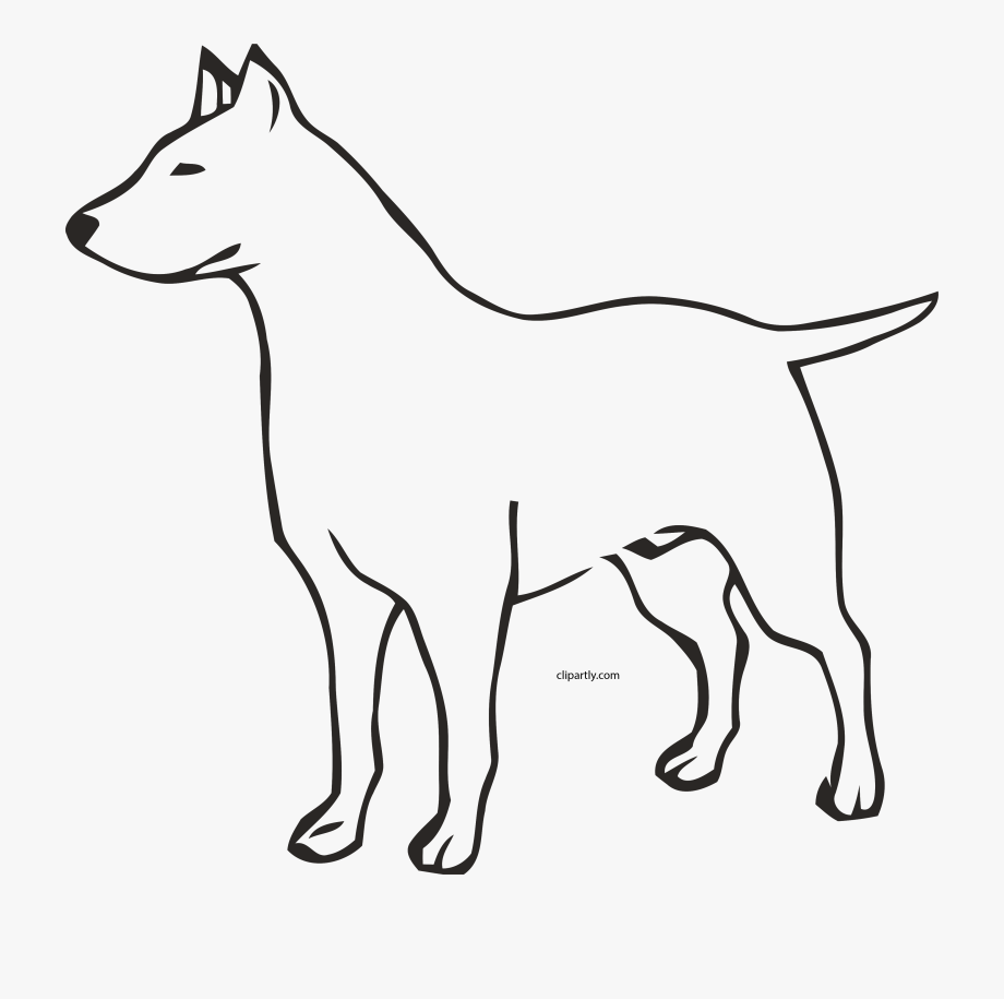 Dog Outline Clipart Png.