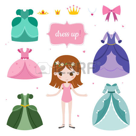 271 Dress Up Doll Cliparts, Stock Vector And Royalty Free Dress Up.