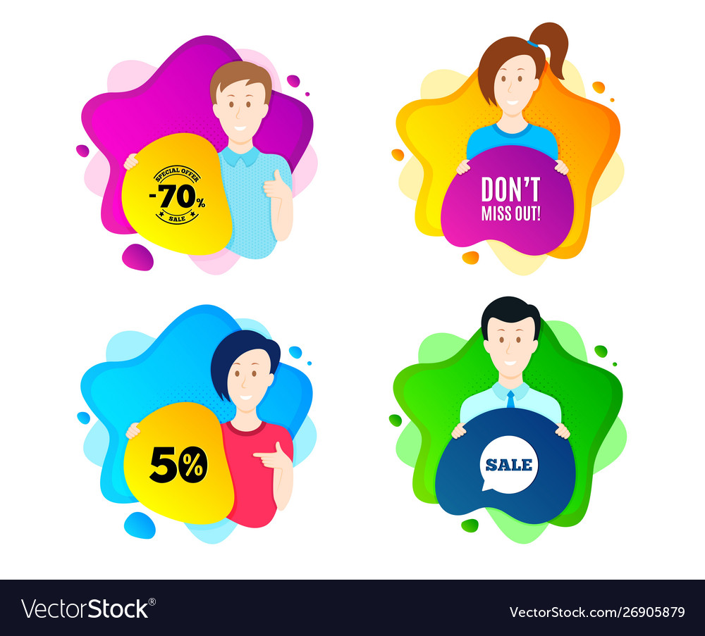 Dont miss out special offer price sign vector image.