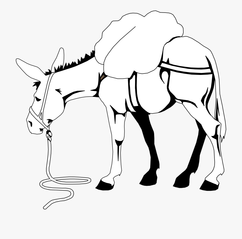 Clip Art Donkey Clipart.