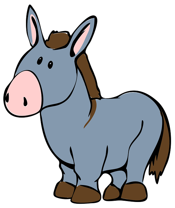 Cartoon Donkey clipart. Free download..