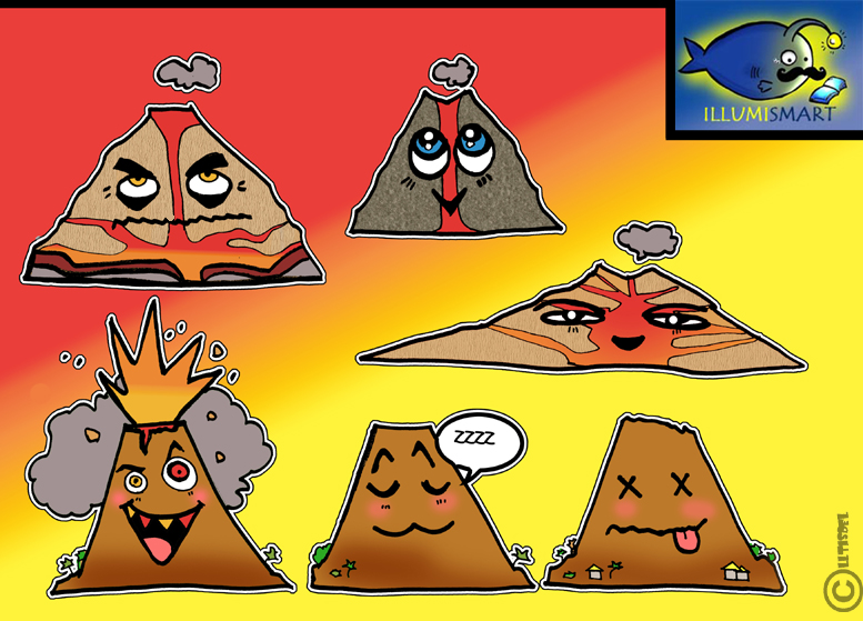 Dormant Volcano Clipart.