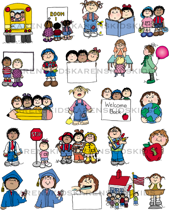 School days clip art.