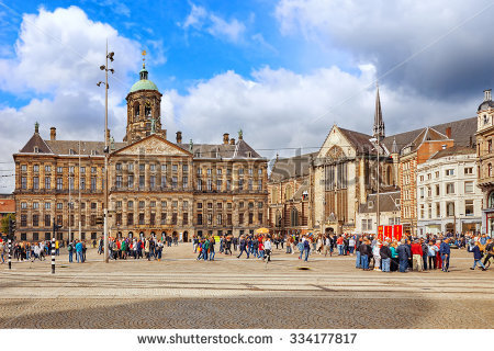 Dam Square Stock Photos, Royalty.