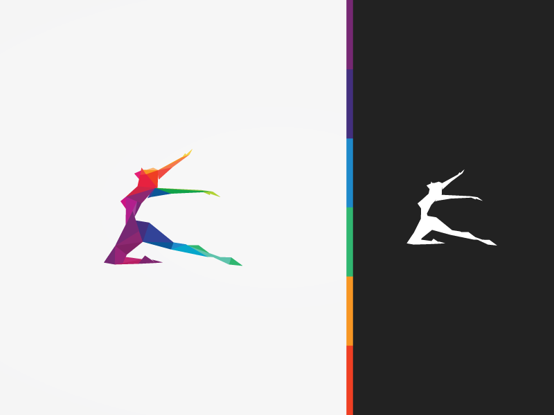 Polygonal Dancer Logo.