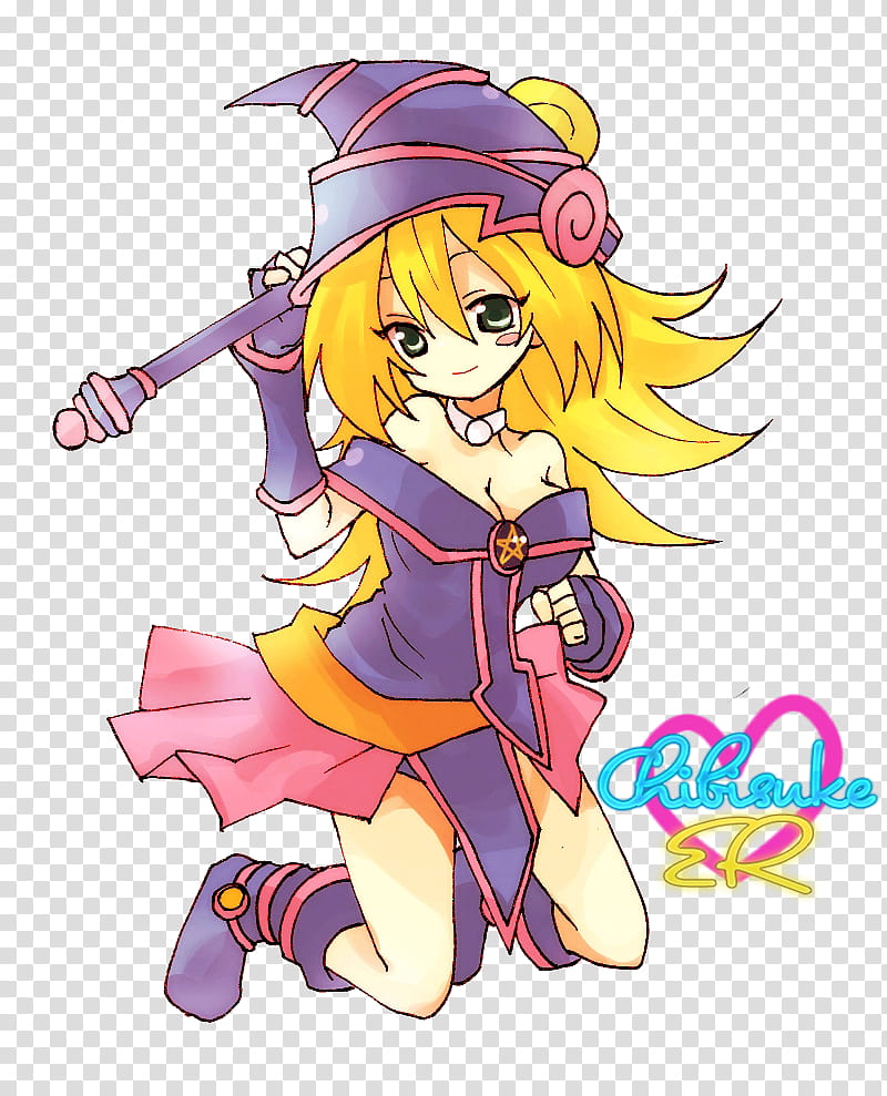 Render Maga Oscura, Dark Magician Girl transparent.