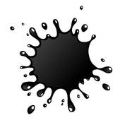 Black And White Paint Splatter Stock Illustrations.